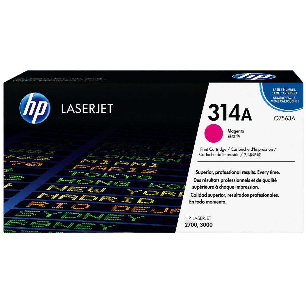 New, Pre-Owned - HP 314A Magenta Toner Cartridge, Q7563A