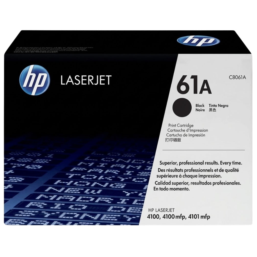 New, Pre-Owned - HP 61A Black Toner Cartridge, C8061A