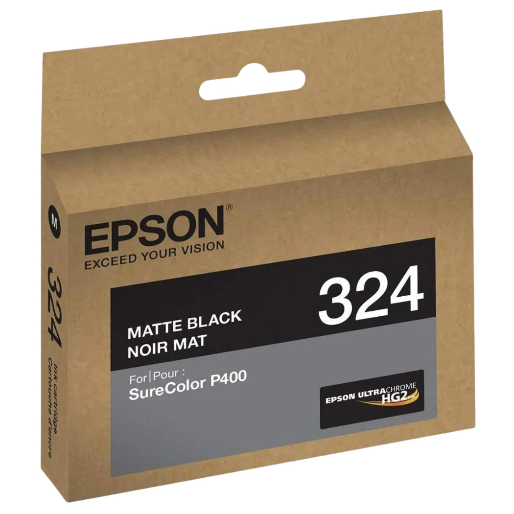 New, Pre-Owned - Epson 324 Standard-Yield Matte Black UltraChrome HG2 Ink Cartridge, T324820