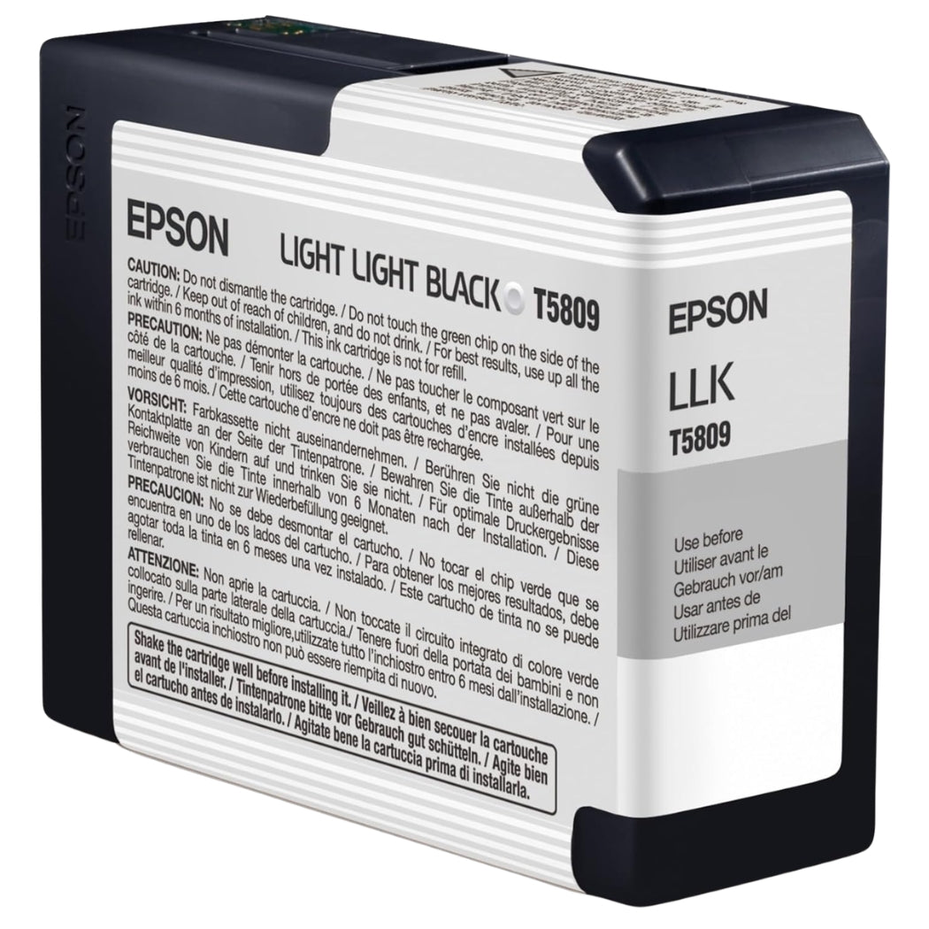 New, Pre-Owned - Epson 80ml UltraChrome K3 Light Light Black Inkjet Cartridge