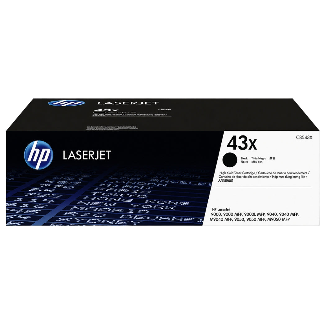 New, Pre-Owned - HP 43X Black Toner Cartridge, C8543X