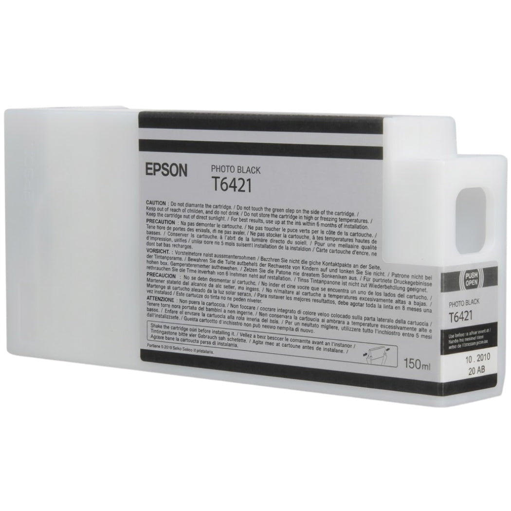 New, Pre-Owned - Epson T6421 Photo Black Ink Cartridge 150ml