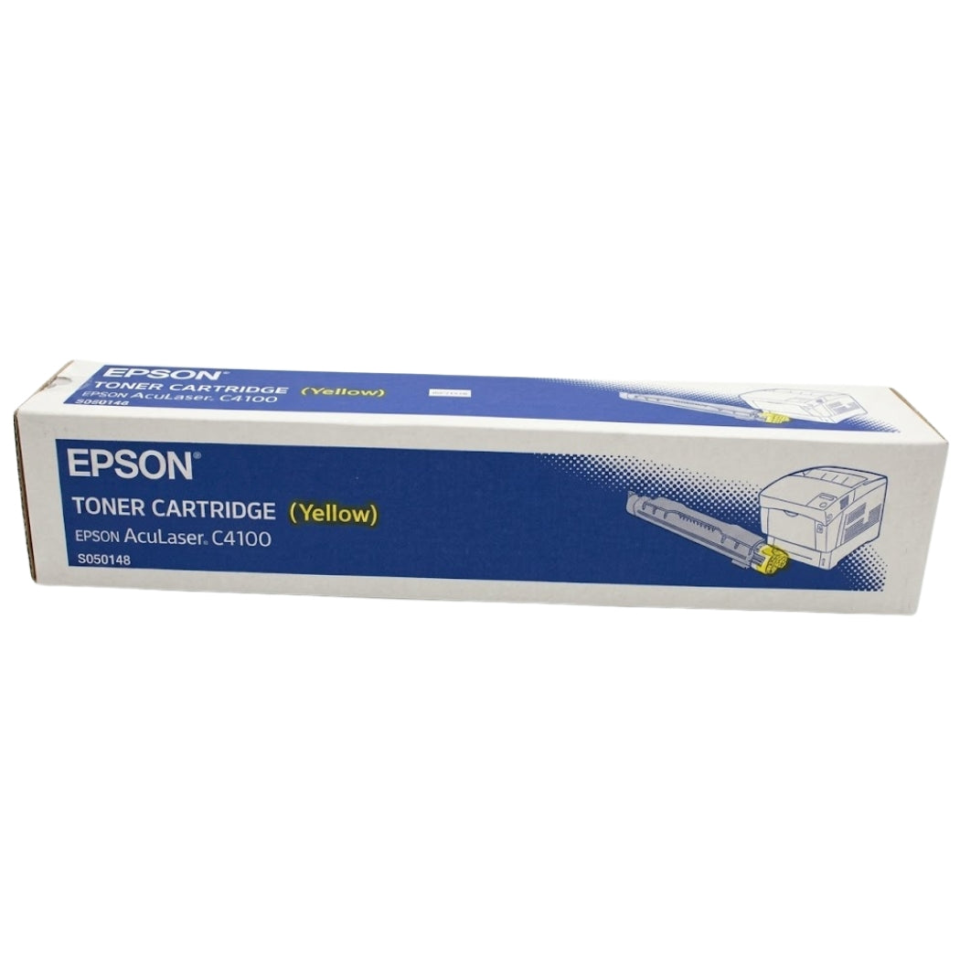 New, Pre-Owned - Epson C4100 Yellow Laser Toner Cartridge, S050148