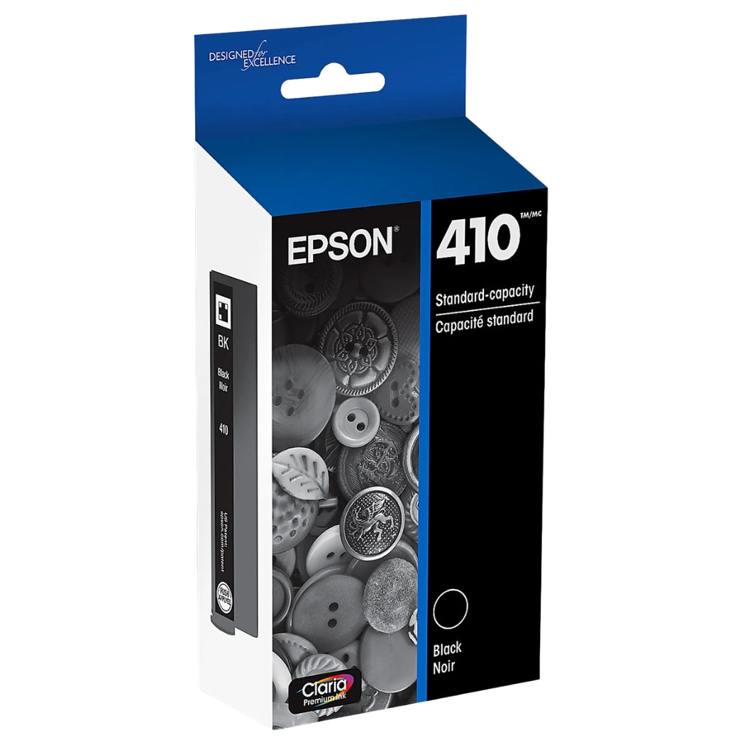 New, Pre-Owned - Epson 410 Standard-Yield Black Ink Cartridge, T410020