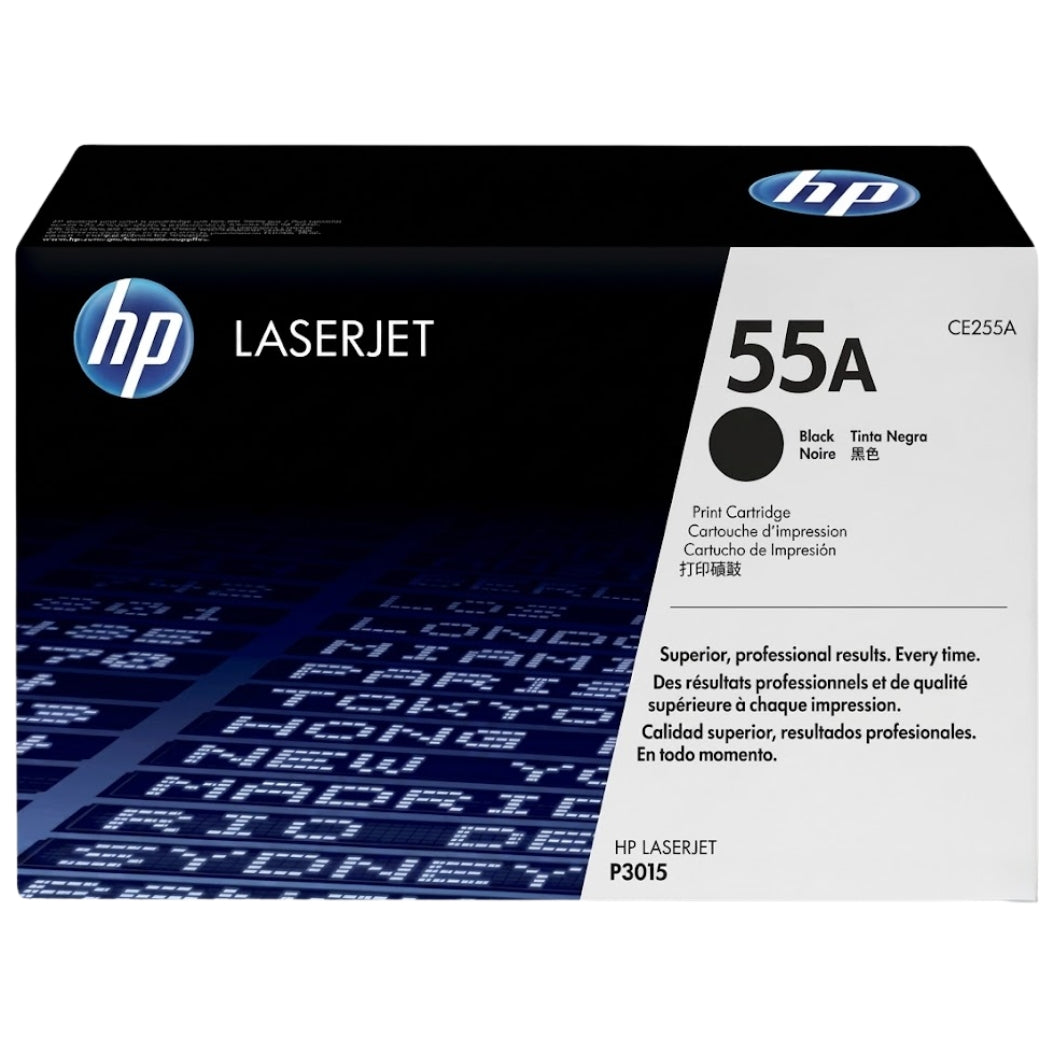 New, Pre-Owned - HP 55A Standard-Yield Black Laser Toner Cartridge, CE255A