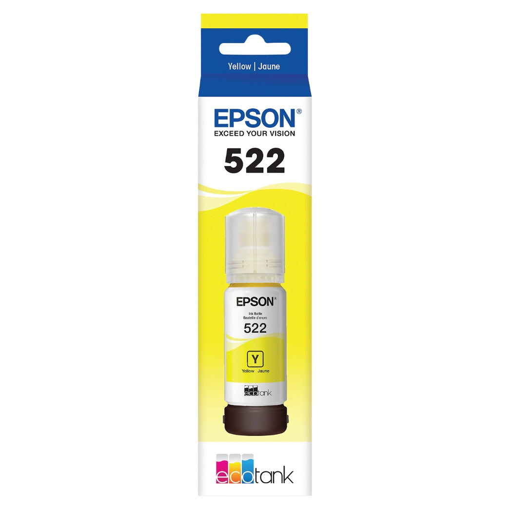New, Pre-Owned - Epson 522 High-Yield Yellow Ink Cartridge, T522420