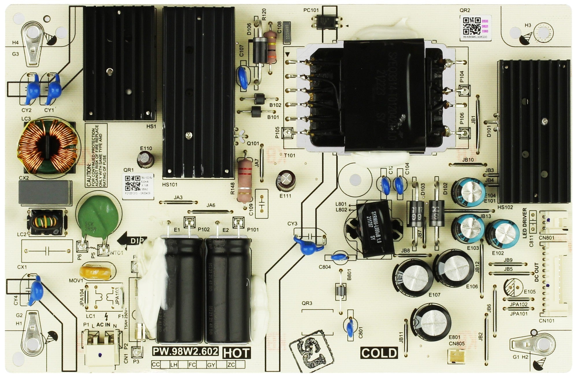 Insignia 0500-0621-1360 PW.98W2.602 Power Supply/LED Driver