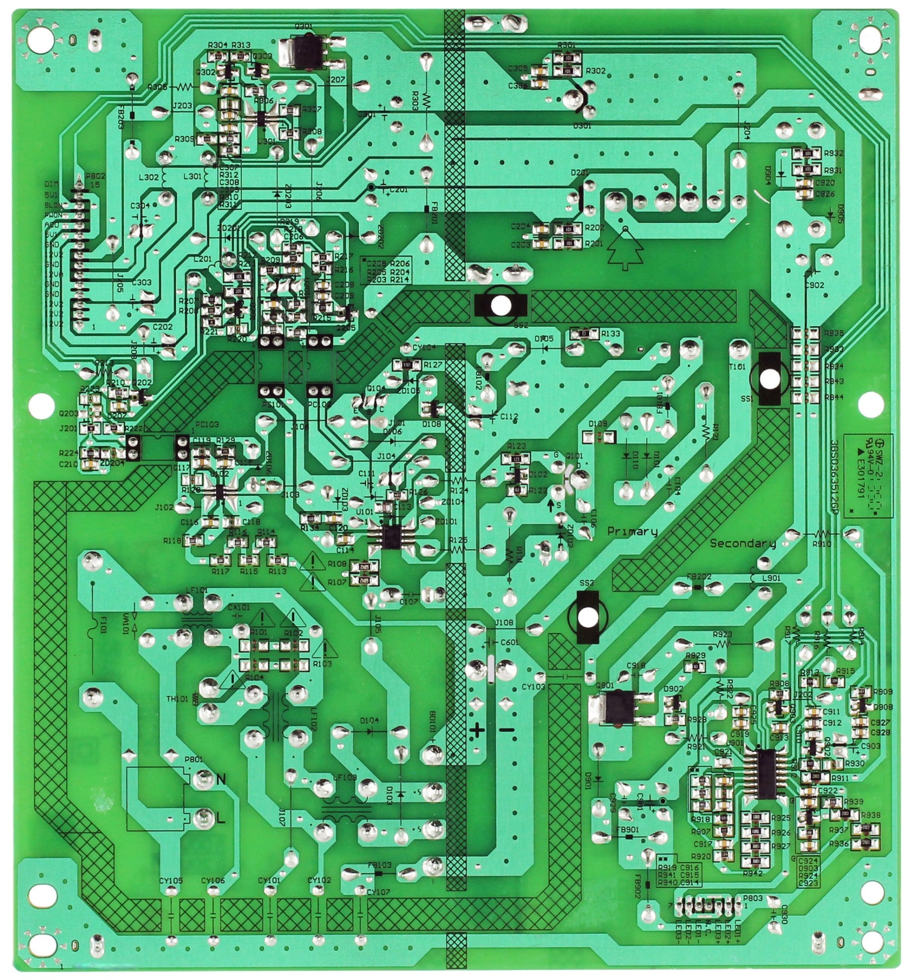 Toshiba 75037429 Power Supply / LED Board for 32L1400U