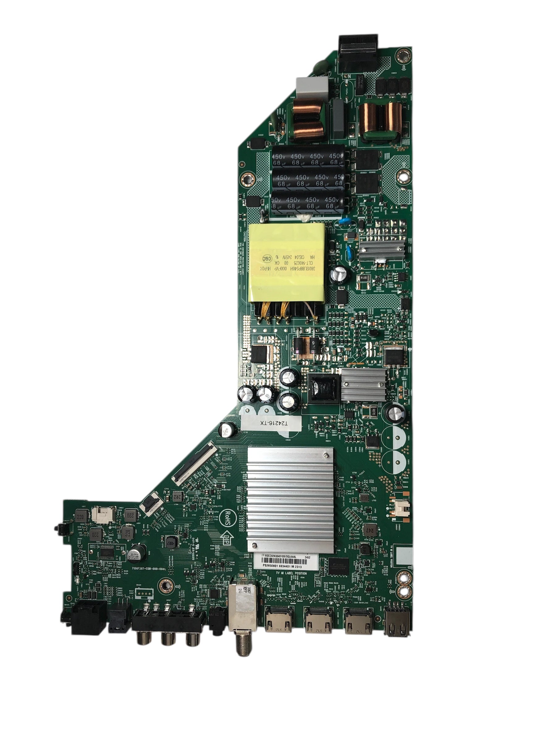 Onn T24216-K Main Board / Power Supply for 100012587