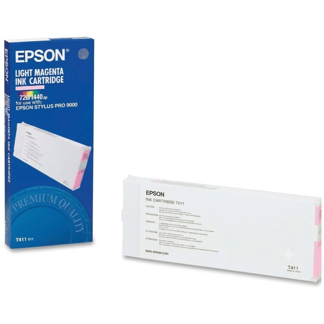 New, Pre-Owned - Epson T411 220ml Standard Yield Light Magenta Ink Cartridge, T411011