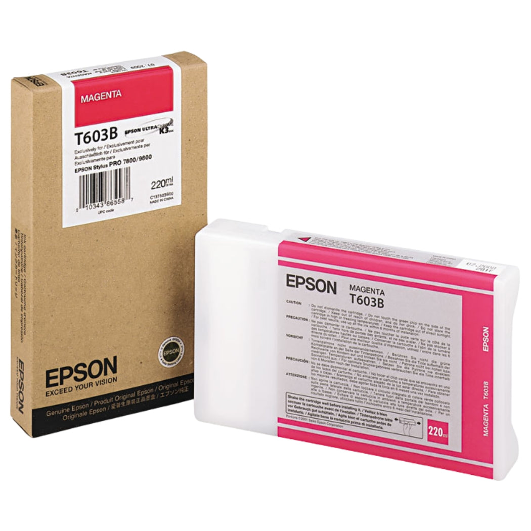 New, Pre-Owned - Epson T603B00 220ml Magenta Ink Cartridge