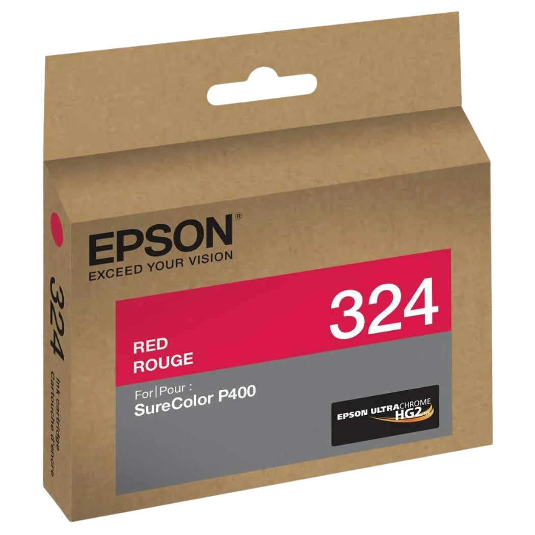 New, Pre-Owned - Epson 324 Standard-Yield Red UltraChrome HG2 Ink Cartridge, T324720