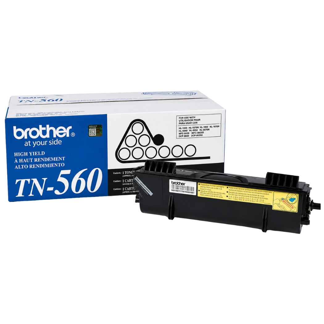 New, Pre-Owned - Brother (TN560) High-Yield Black Toner Cartridge, TN-560