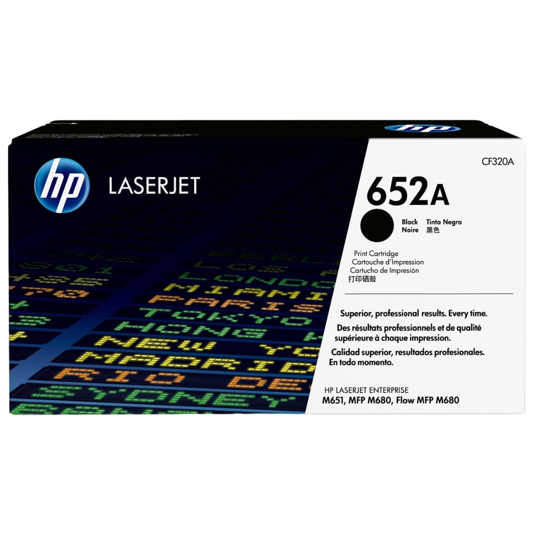 New, Pre-Owned - HP 652A Standard Yield Black Toner Cartridge, CF320A