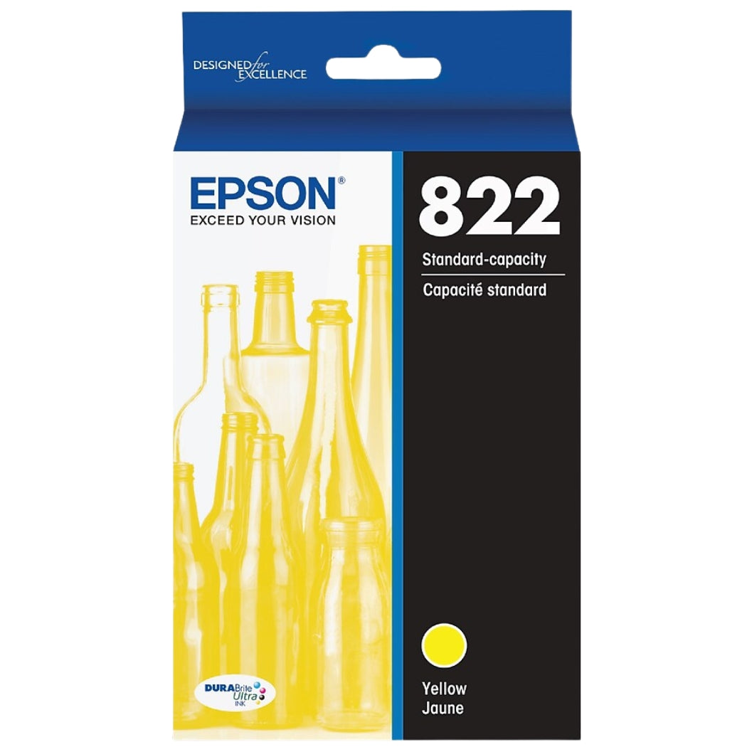 New, Pre-Owned - Epson 822 Standard Yield Yellow Single Ink Cartridge