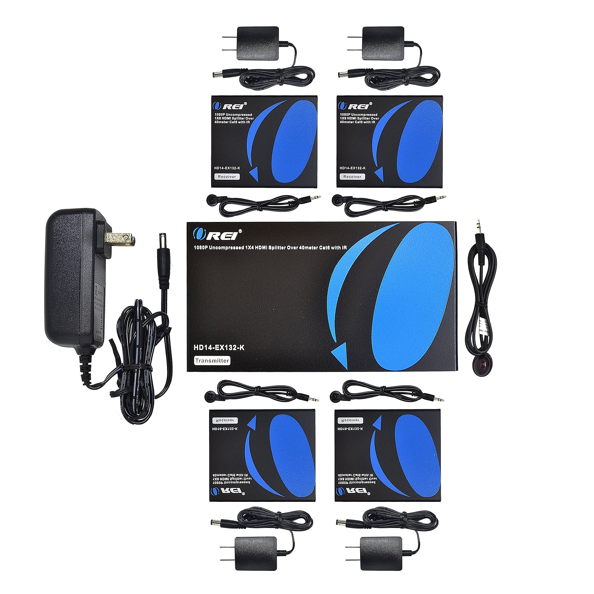 1080p 1x4 HDMI™ Extender Splitter (Loop) - 230ft (cat6)-HD14-EX132-K