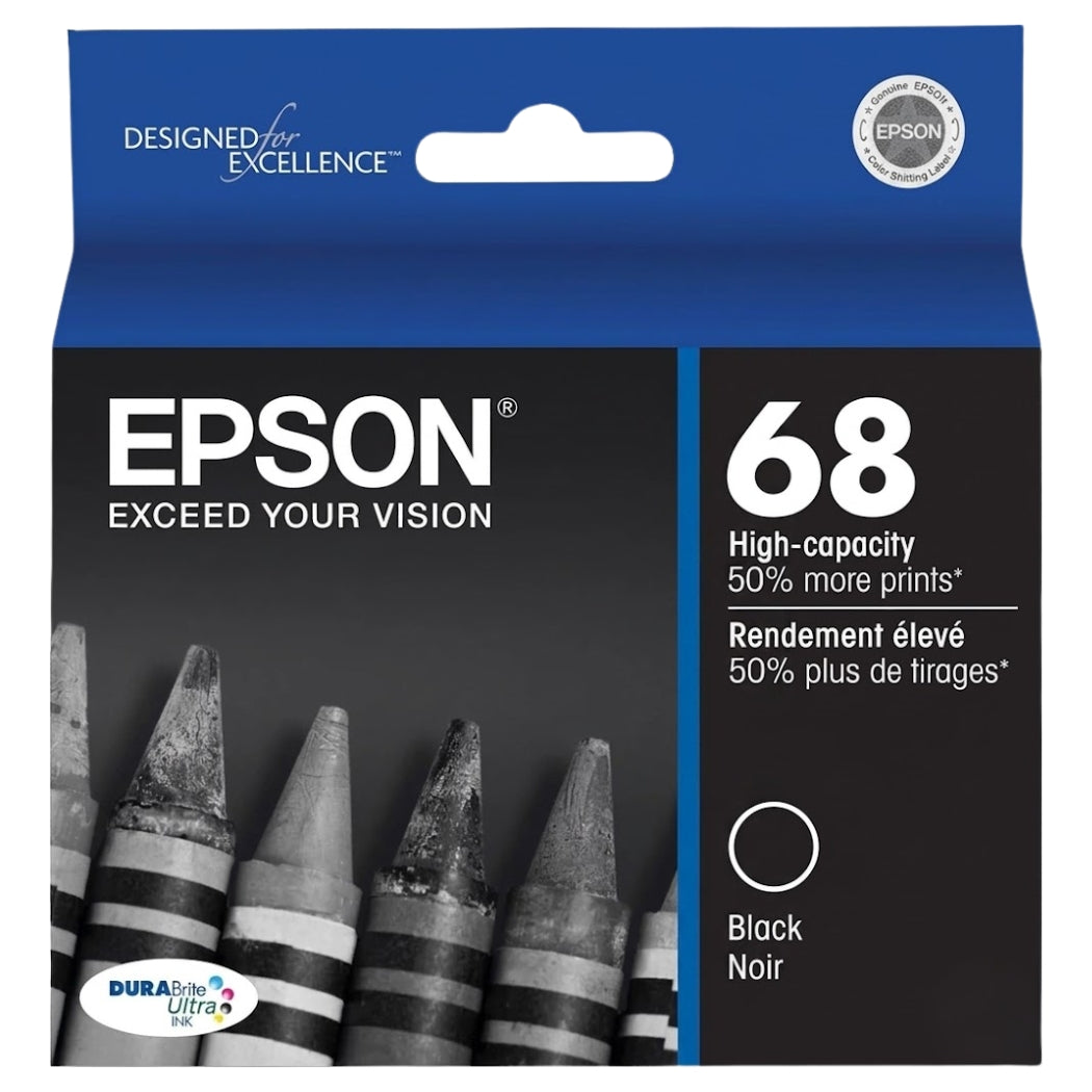 New, Pre-Owned - Epson 68 Black Ink Cartridge