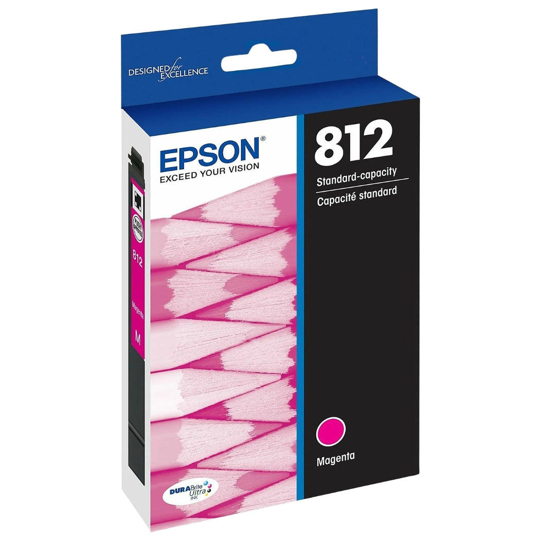 New, Pre-Owned - Epson 812 Magenta Standard Yield Ink Cartridge (T812320-S)
