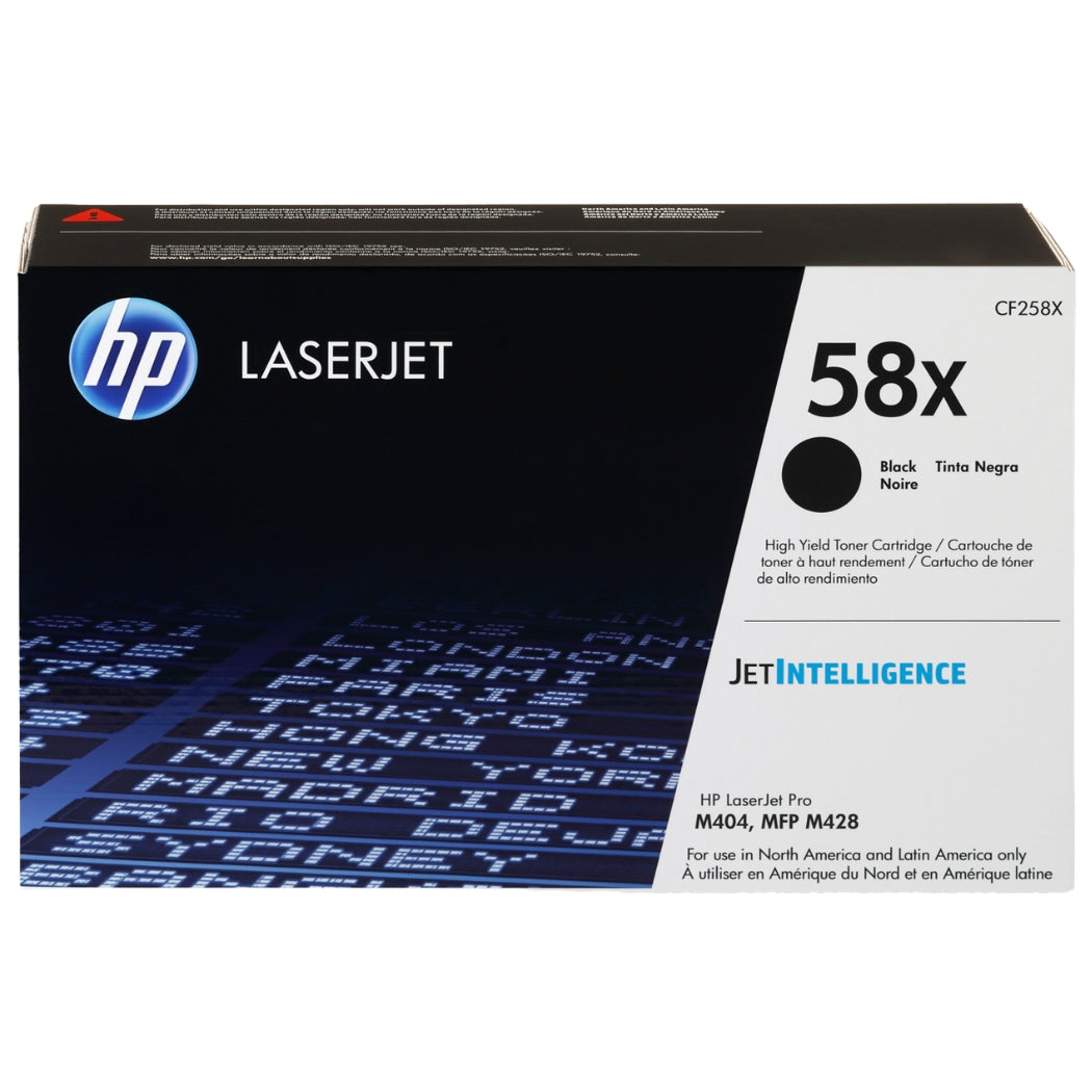 New, Pre-Owned - HP 58X High Yield Black LaserJet Toner Cartridge, CF258X