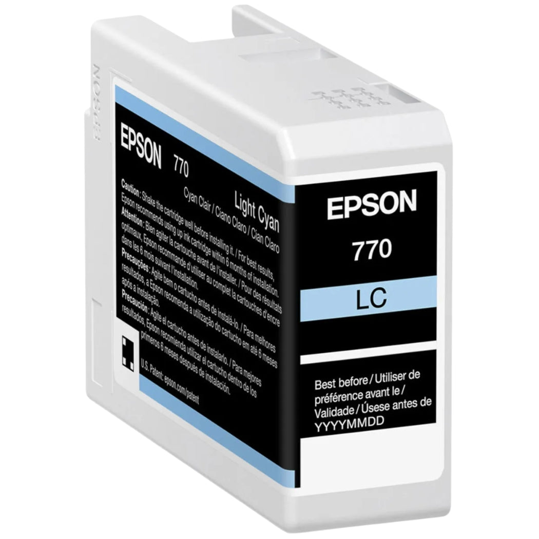 New, Pre-Owned - Epson 770 Standard Yield Light Cyan Ink Cartridge, T770520