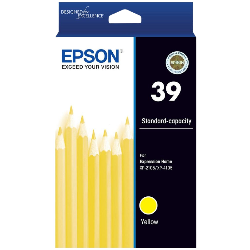 New, Pre-Owned - Epson 39 Standard Yield Yellow Ink Cartridge, C13T04L492