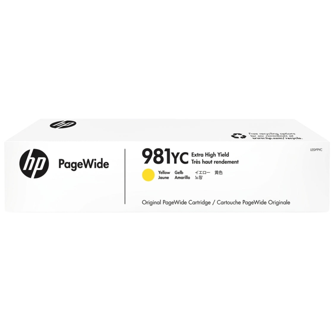 New, Pre-Owned - HP 981YC Extra High Yield Yellow PageWide Ink Cartridge, L0R19YC