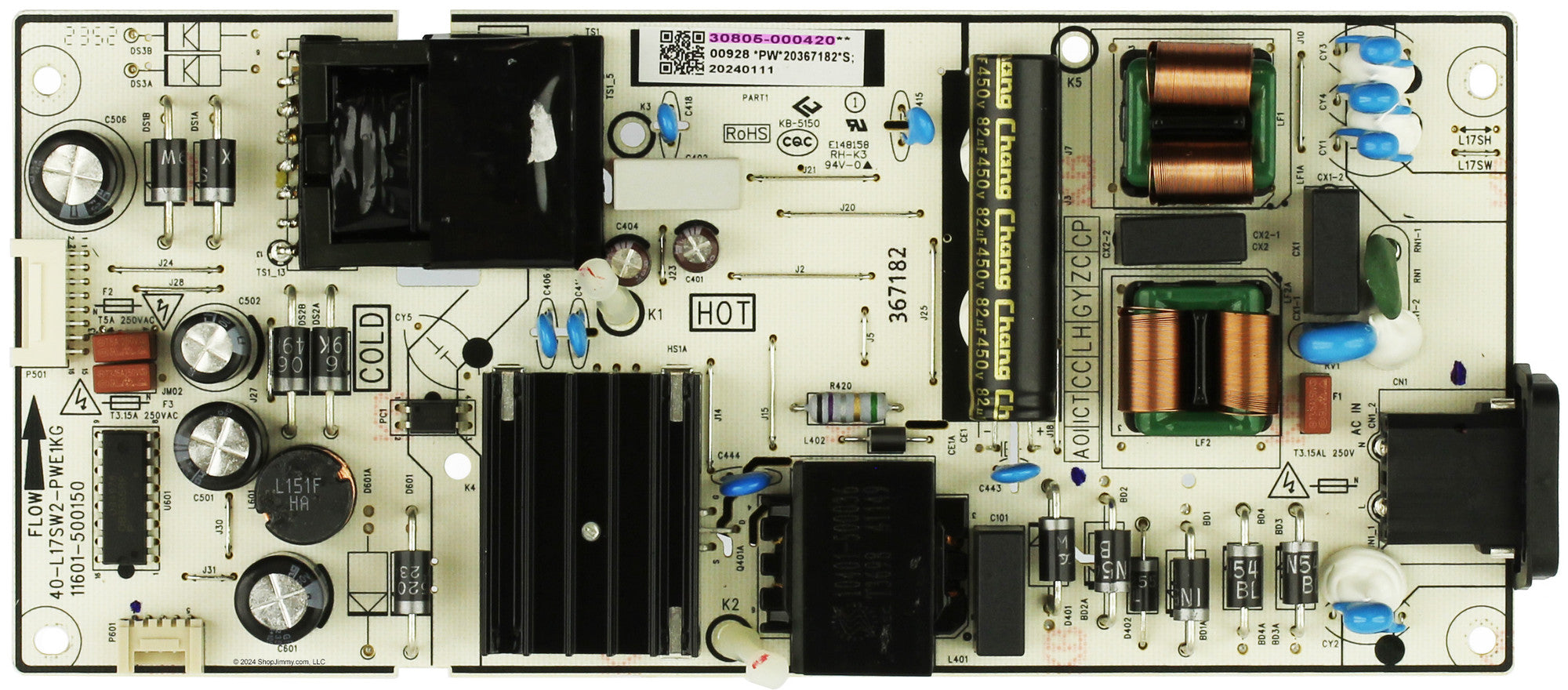 TCL 30805-000420 Power Supply Board