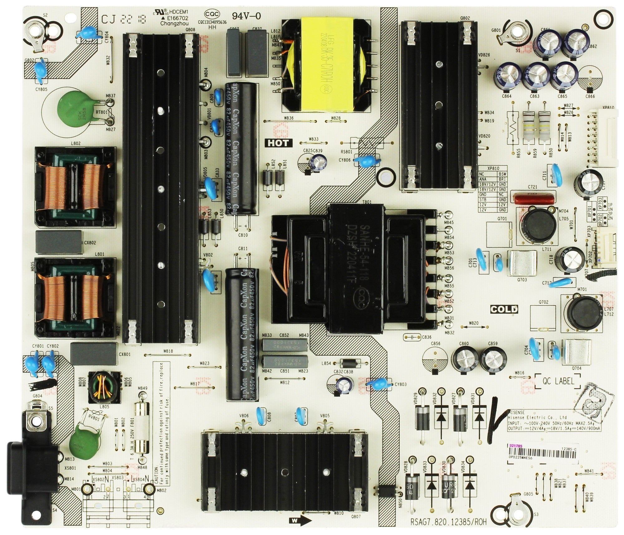 Hisense 321785 Power Supply for 70A6G3