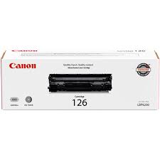 New, Pre-Owned - Canon 126 Standard Yield Black Toner Cartridge, 3483B001