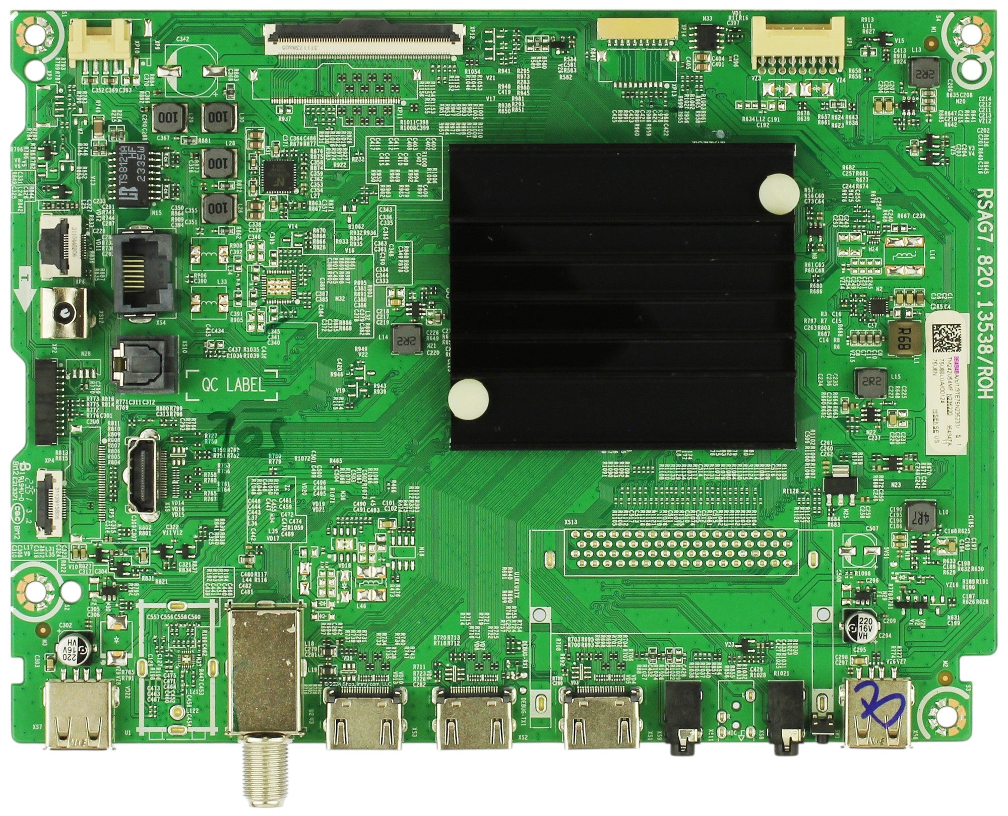 354848 Hisense Main Board, 354848A, 354847A, RSAG7.820.13538/ROH, 75U6N