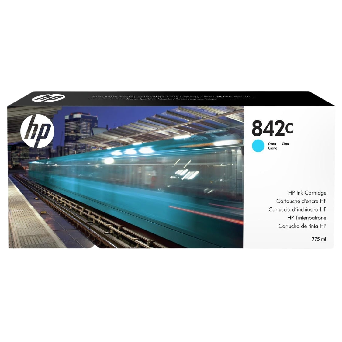 New, Pre-Owned - HP 842C 775-ml Cyan PageWide Ink Cartridge