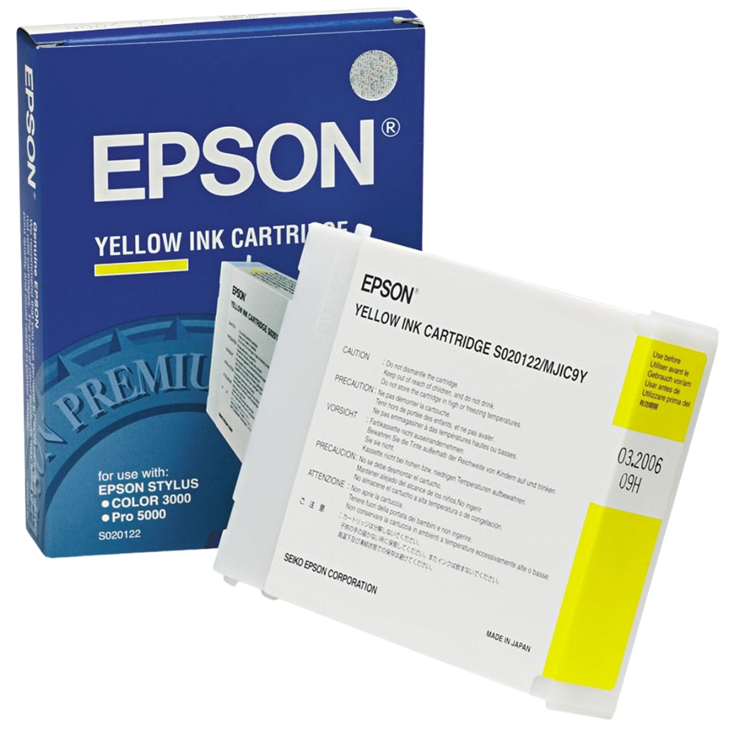 New, Pre-Owned - Epson S020122 Yellow Inkjet Cartridge, MJIC9Y