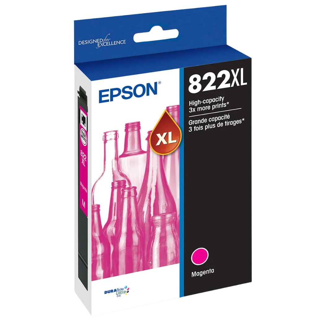 New, Pre-Owned - Epson T822XL Magenta High-Yield Ink Cartridge, T822XL320-S