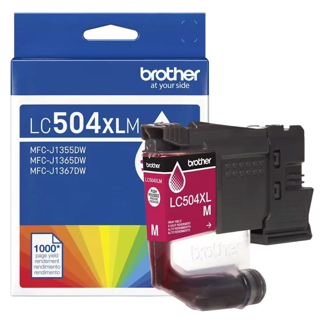 New, Pre-Owned - Brother LC504XL High Yield Magenta Ink Cartridge