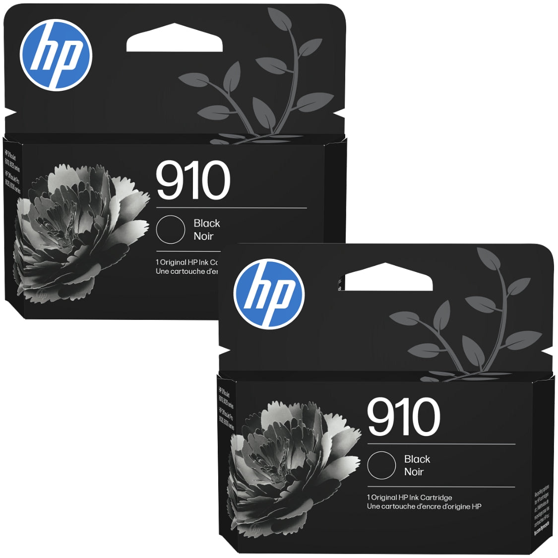 New, Pre-Owned - HP 910 (3JB40AN) Black Standard Yield Ink Cartridge-2 Pack