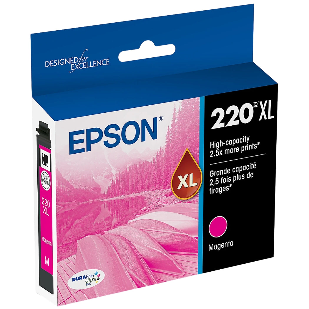 New, Pre-Owned - Epson 220XL High-capacity Magenta Ink Cartridge