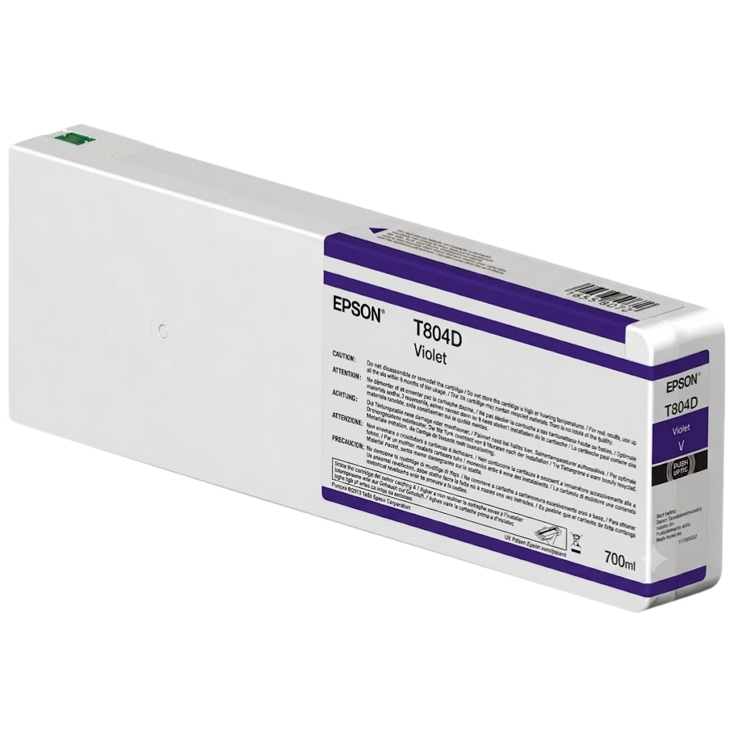 New, Pre-Owned - Epson 700ml UltraChrome HD Violet Ink Cartridge, T804D00