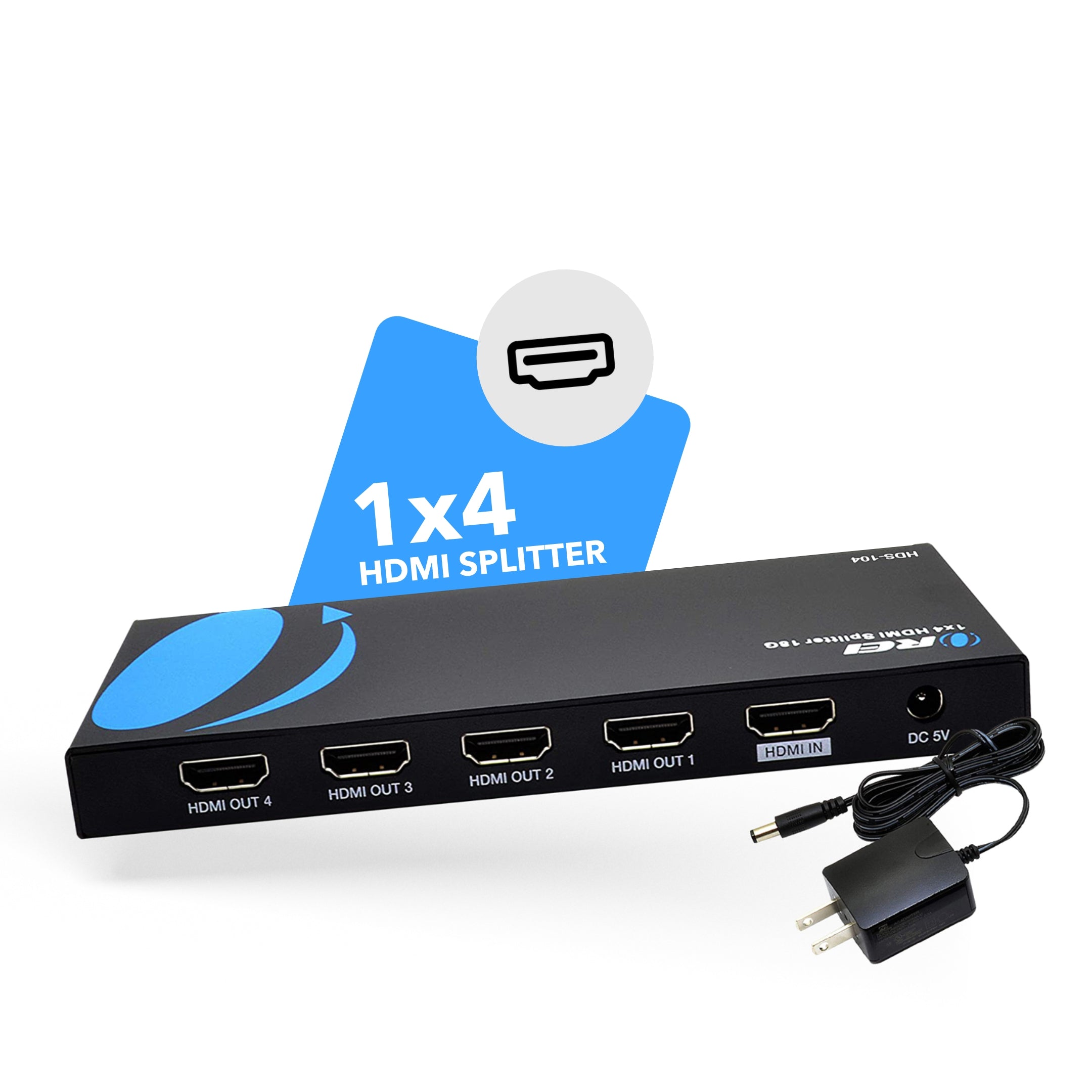 4K@60Hz 1x4 HDMI™ Splitter-HDS-104