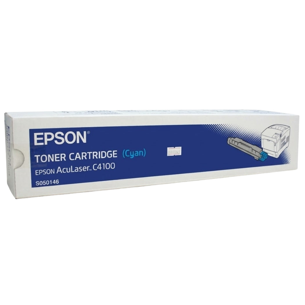 New, Pre-Owned - Epson C4100 Cyan Laser Toner Cartridge, S050146