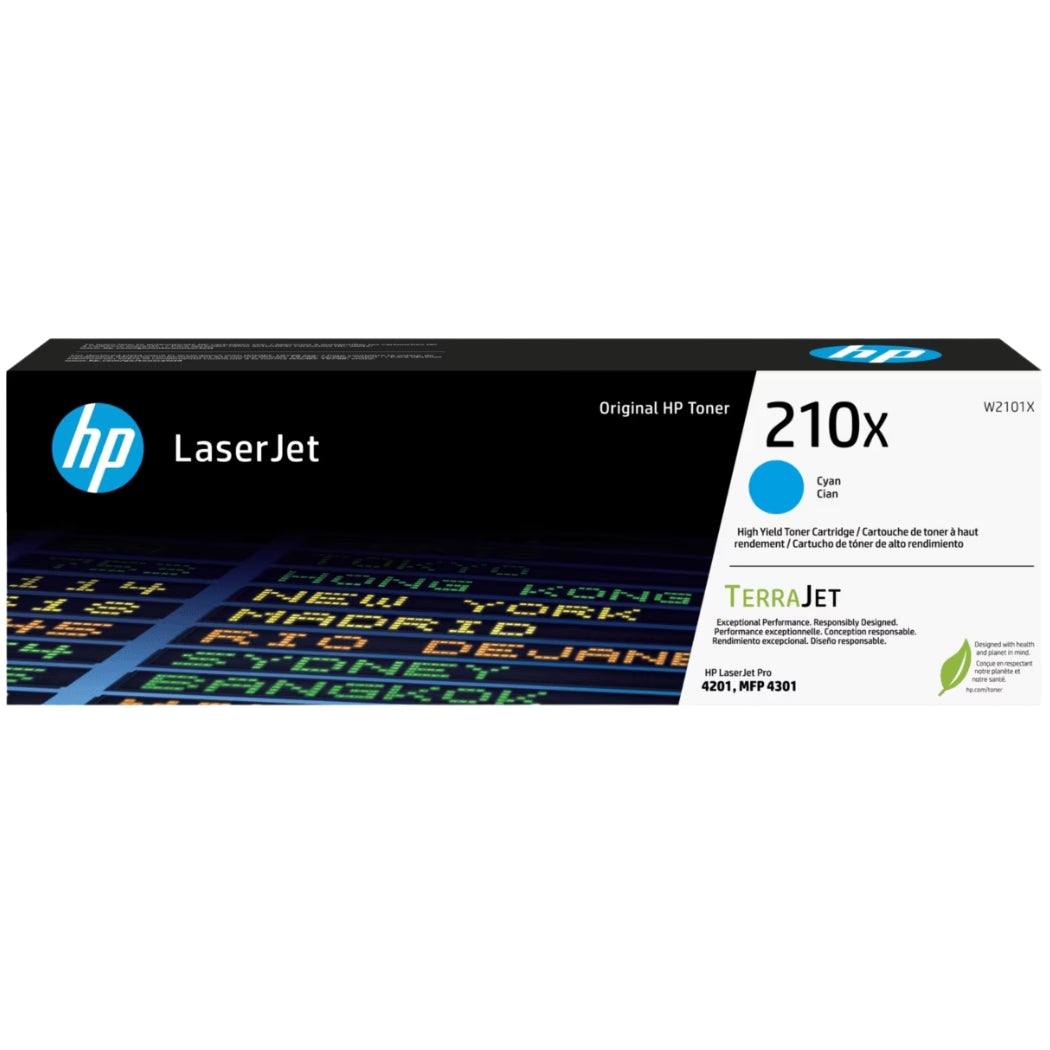 New, Pre-Owned - HP 210X High Yield Cyan Toner Cartridge, W2101X