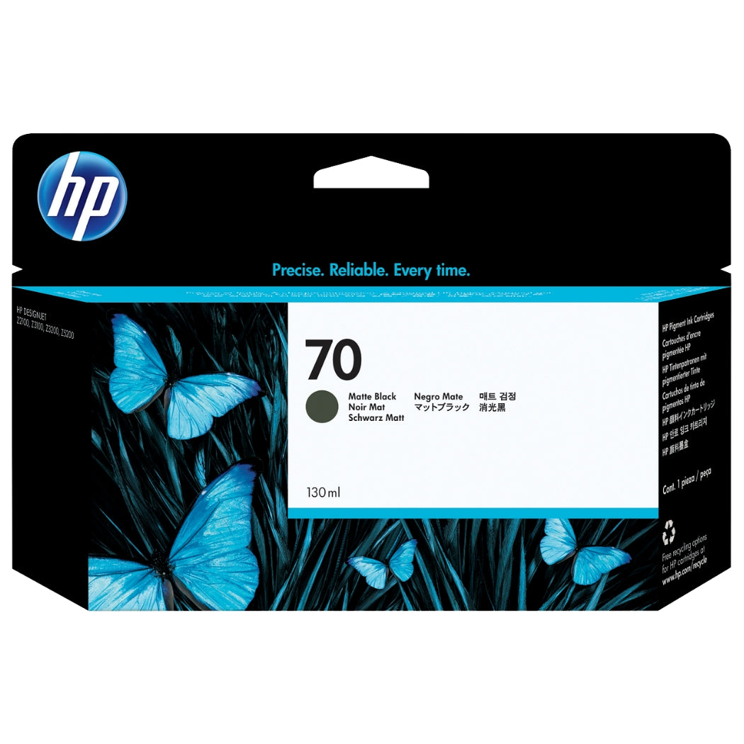 New, Pre-Owned - HP 70 130-ml (C9448A) Matte Black Ink Cartridge