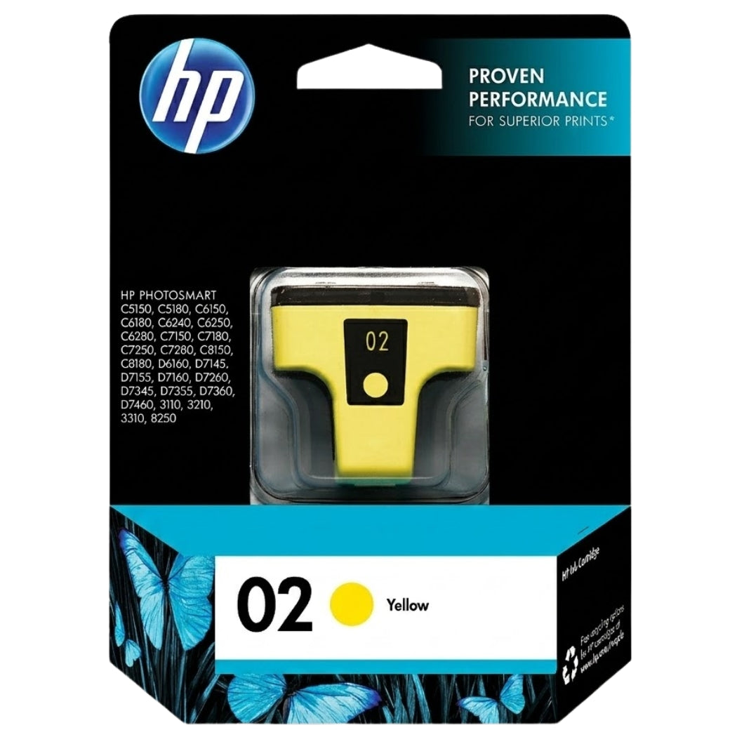 New, Pre-Owned - HP 02 (C8773WN) Yellow Ink Cartridge