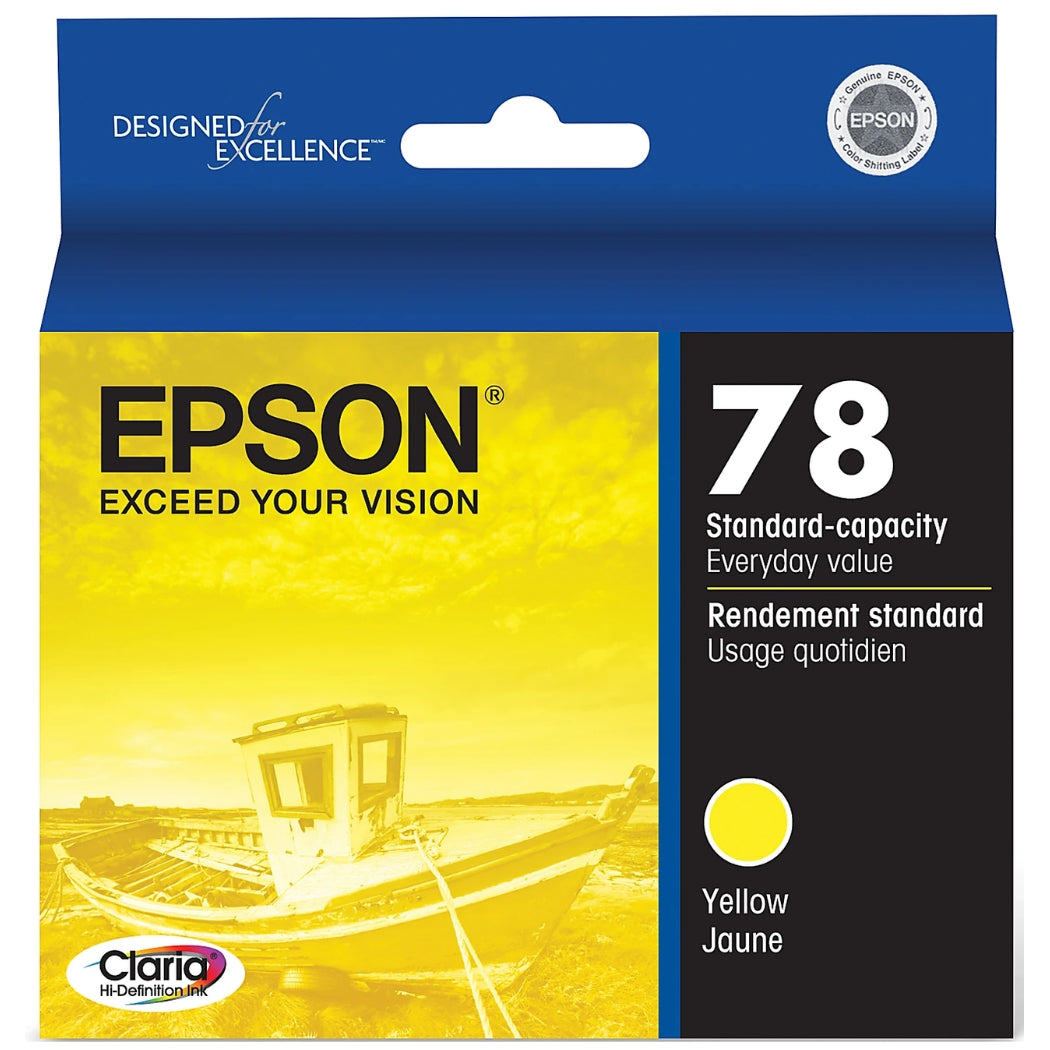 New, Pre-Owned - Epson 78 (T078420) Yellow Ink Cartridge