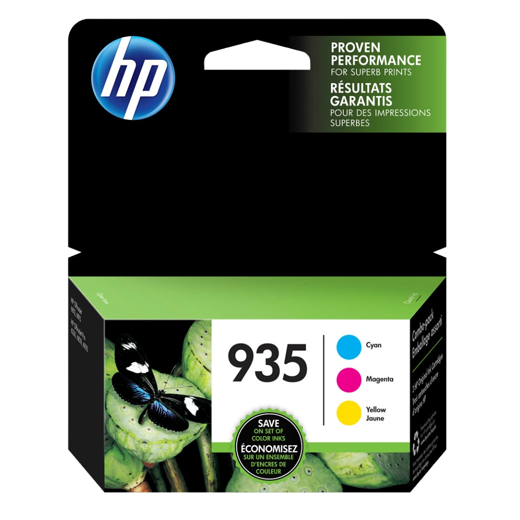 New, Pre-Owned - HP 935 Cyan, Magenta, Yellow Ink Cartridges-3 Pack, , N9H65FN#140