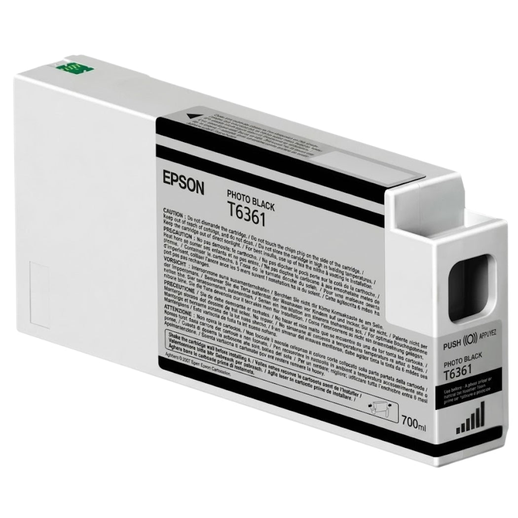 New, Pre-Owned - Epson T6361 Photo Black UltraChrome HDR Ink Cartridge, T636100