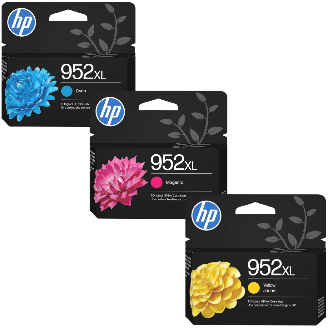 New, Pre-Owned - HP 952XL Cyan, Magenta, Yellow Ink Cartridge