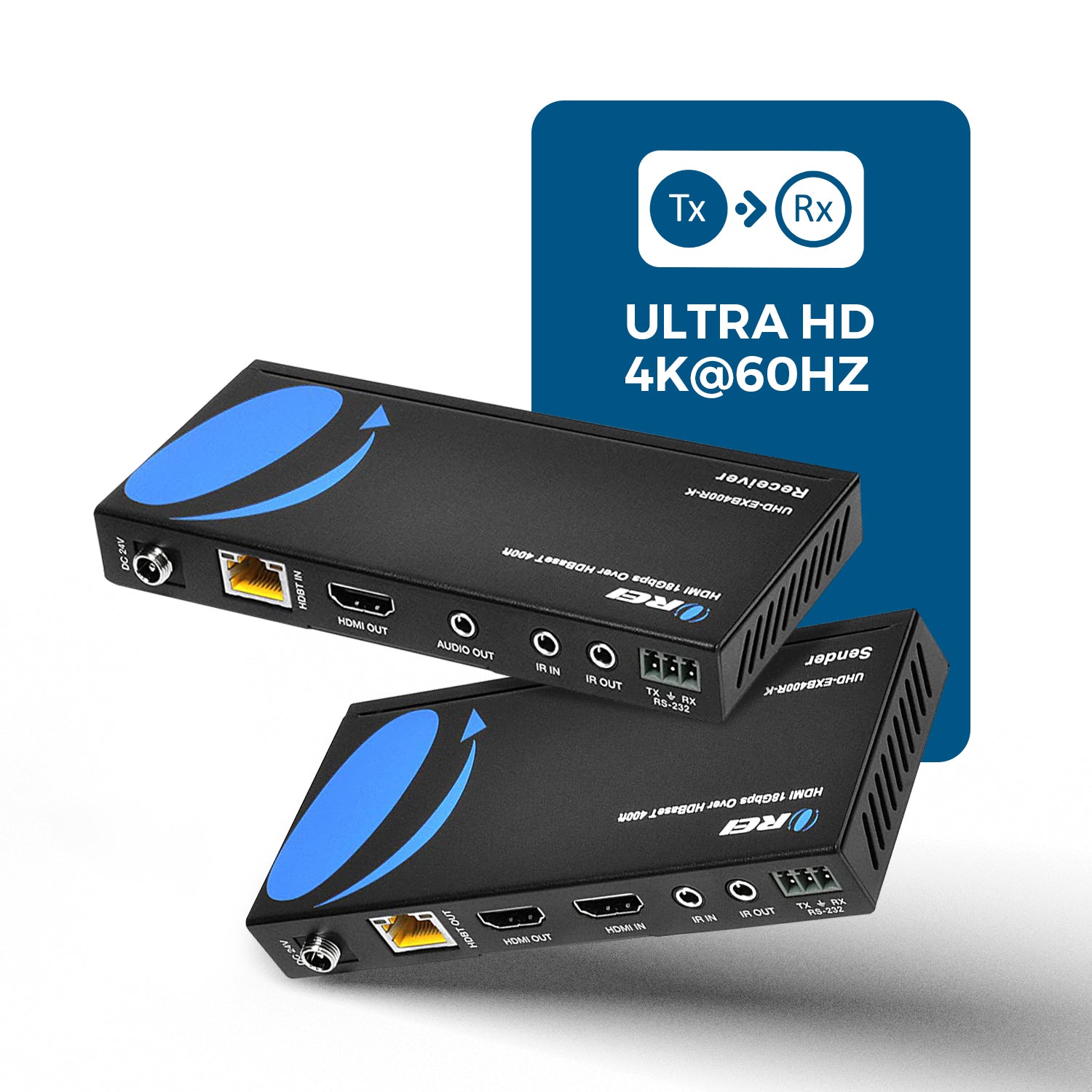 4K HDBaseT HDMI™ Extender (Loop) - 400ft (cat6) (UHD-EXB400R-K)
