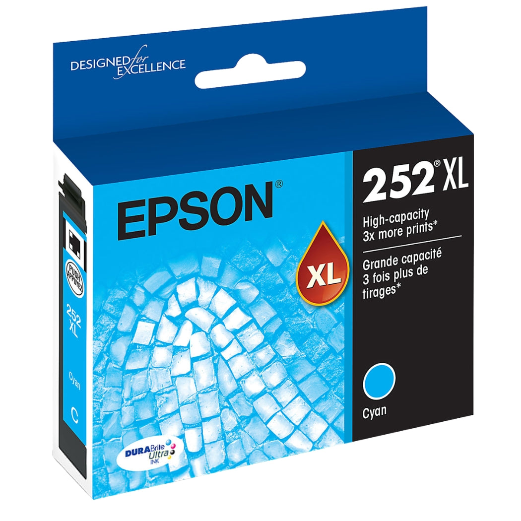 New, Pre-Owned - Epson T252XL Cyan (T252XL220) Ink Cartridge