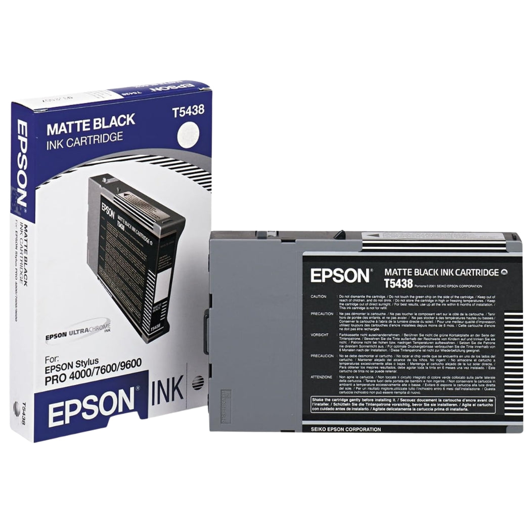 New, Pre-Owned - Epson T543800 110ml Matte Black Ink Cartridge