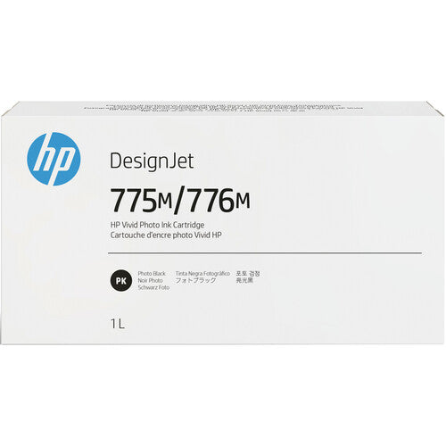 New, Pre-Owned - HP 775M/776M Photo Black DesignJet Ink Cartridge, 3WW80A